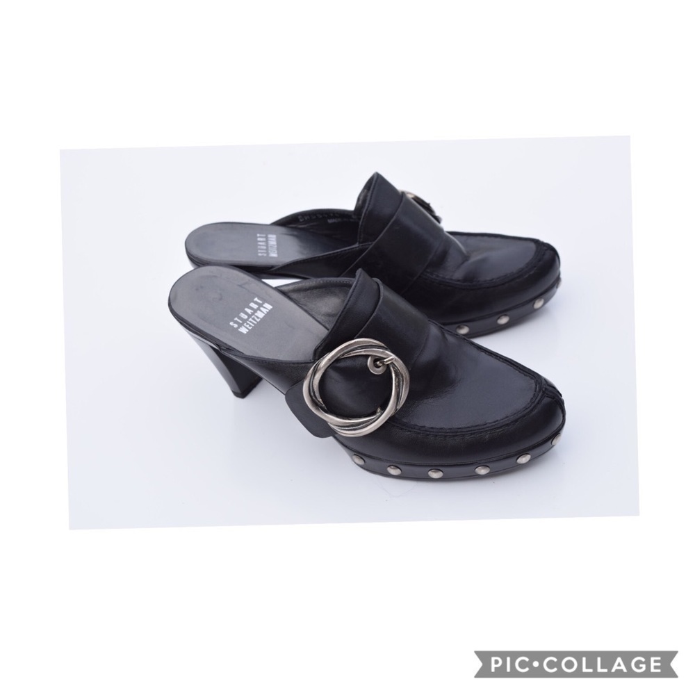 Stuart Weitzman studded mules